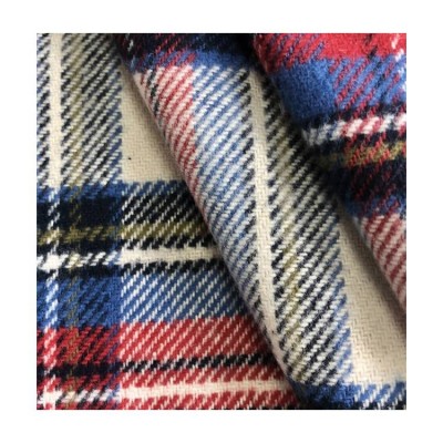 High quality yarn dyed 100% cotton flannel on sale check stripe twill  woven fabric for shirts and garments