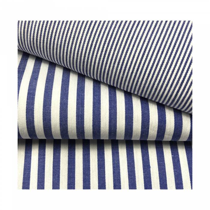 High Quality Classic 40s 100gsm 100% Print Striped Cotton Shirt Fabric For Women Shirt