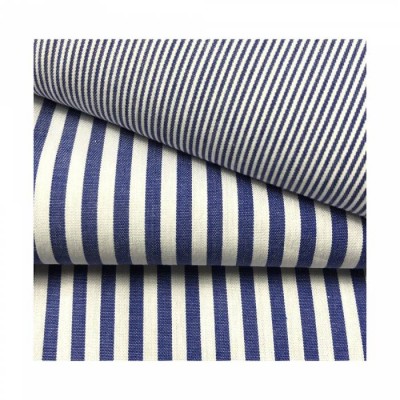 High Quality Classic 40s 100gsm 100% Print Striped Cotton Shirt Fabric For Women Shirt